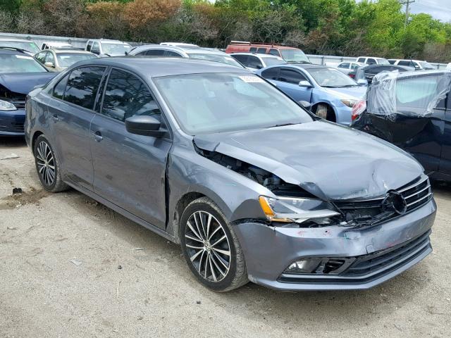 3VWD17AJ2GM401004 - 2016 VOLKSWAGEN JETTA SPOR GRAY photo 1