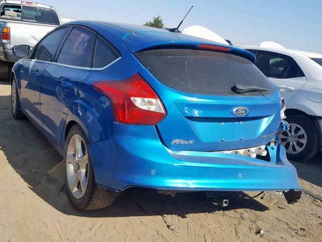 1FAHP3N25CL313595 - 2012 FORD FOCUS TITA BLUE photo 3