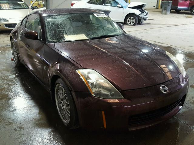 JN1AZ34E23T006518 - 2003 NISSAN 350Z COUPE MAROON photo 1