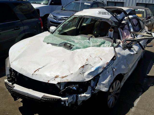 1HGCR2F87FA078677 - 2015 HONDA ACCORD EXL WHITE photo 2