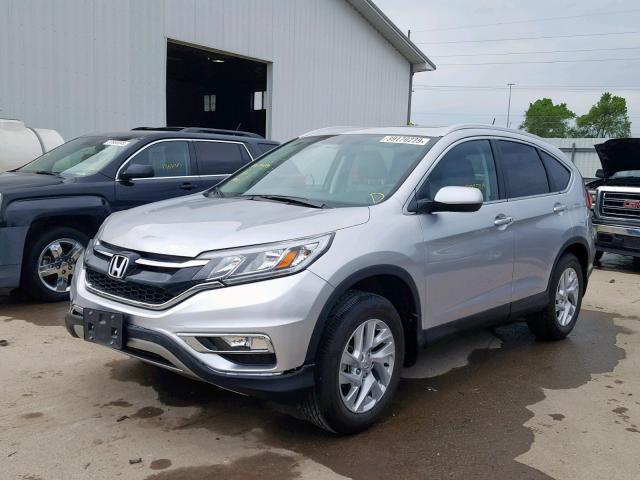 2HKRM4H78GH727744 - 2016 HONDA CR-V EXL SILVER photo 2