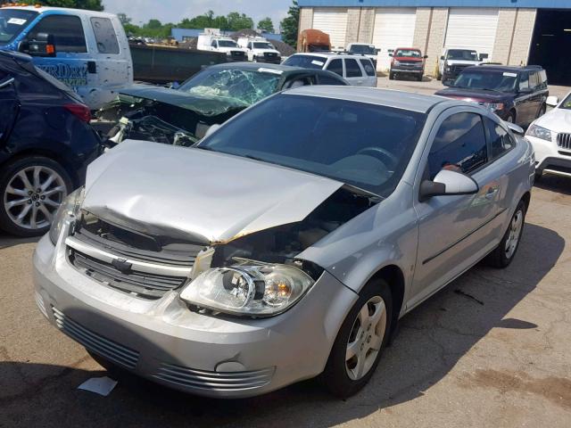 1G1AL18F387139187 - 2008 CHEVROLET COBALT LT SILVER photo 2