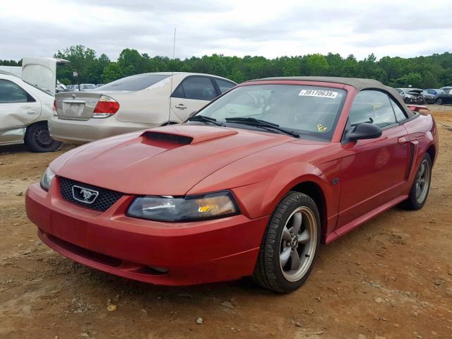 1FAFP45X42F226115 - 2002 FORD MUSTANG GT RED photo 2