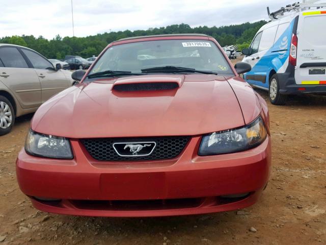 1FAFP45X42F226115 - 2002 FORD MUSTANG GT RED photo 9