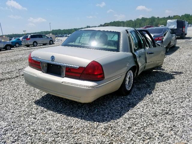 2MEFM74W24X626936 - 2004 MERCURY GRAND MARQ BEIGE photo 4