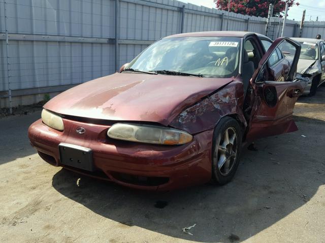 1G3NL52E21C206066 - 2001 OLDSMOBILE ALERO GL BURGUNDY photo 2