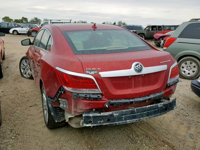 1G4GD5E31CF302767 - 2012 BUICK LACROSSE P RED photo 3