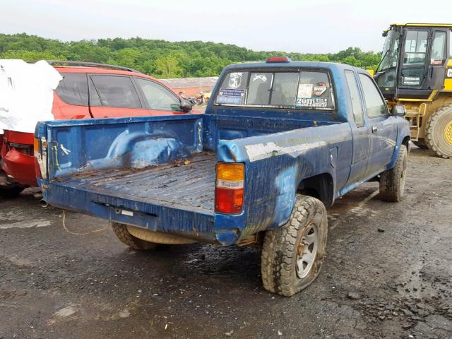 4TAVN13D3RZ228784 - 1994 TOYOTA PICKUP 1/2 BLUE photo 4