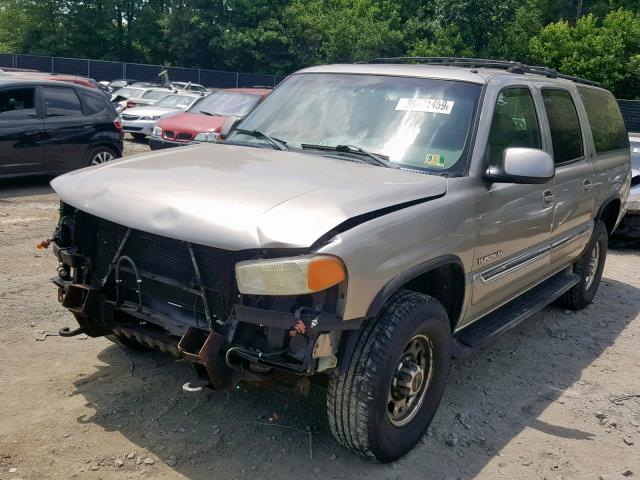 3GKGK26U71G223605 - 2001 GMC YUKON XL K BEIGE photo 2