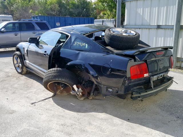 1ZVHT82H675218207 - 2007 FORD MUSTANG GT BLUE photo 3