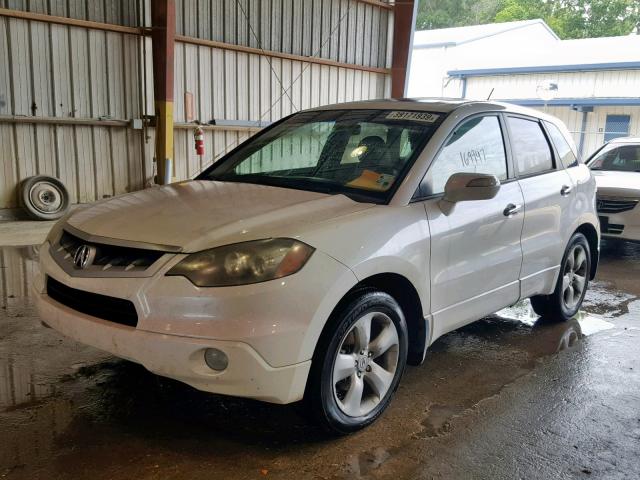 5J8TB18517A013570 - 2007 ACURA RDX TECHNO WHITE photo 2