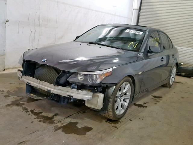 WBANB53537CP06955 - 2007 BMW 550 I GRAY photo 2