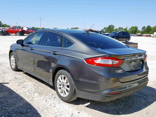 3FA6P0G74GR214711 - 2016 FORD FUSION S CHARCOAL photo 3