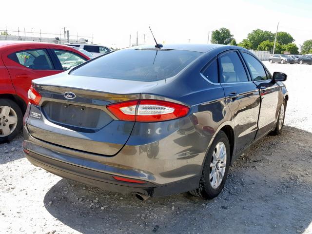 3FA6P0G74GR214711 - 2016 FORD FUSION S CHARCOAL photo 4