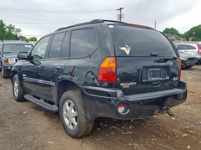 1GKDT13S662341352 - 2006 GMC ENVOY BLACK photo 3