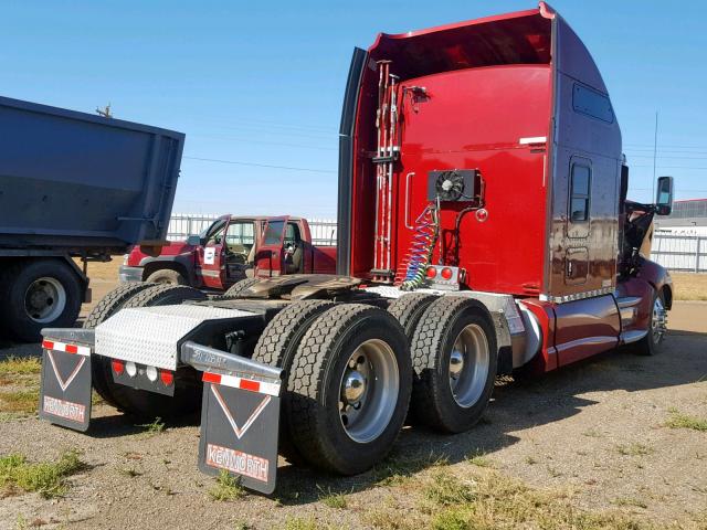 1XKAD49X2DJ358124 - 2013 KENWORTH CONSTRUCTI BURGUNDY photo 4