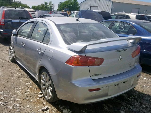 JA3AU86U58U603806 - 2008 MITSUBISHI LANCER GTS SILVER photo 3