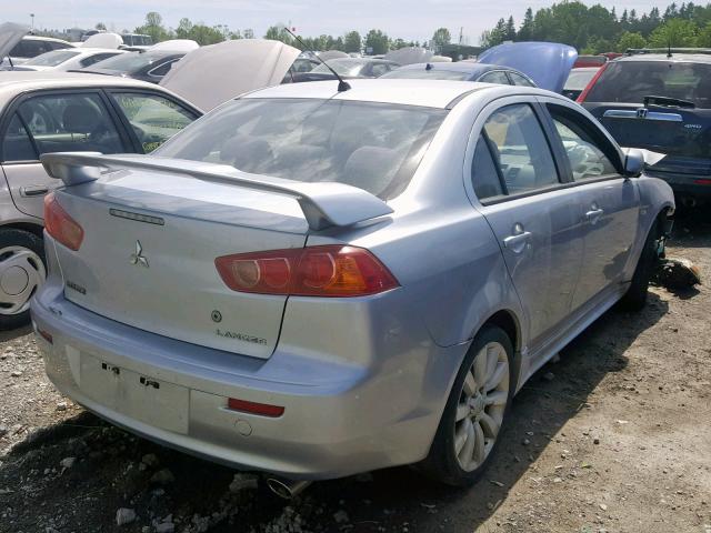 JA3AU86U58U603806 - 2008 MITSUBISHI LANCER GTS SILVER photo 4