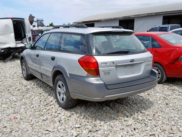 4S4BP61C577305877 - 2007 SUBARU LEGACY OUT SILVER photo 3