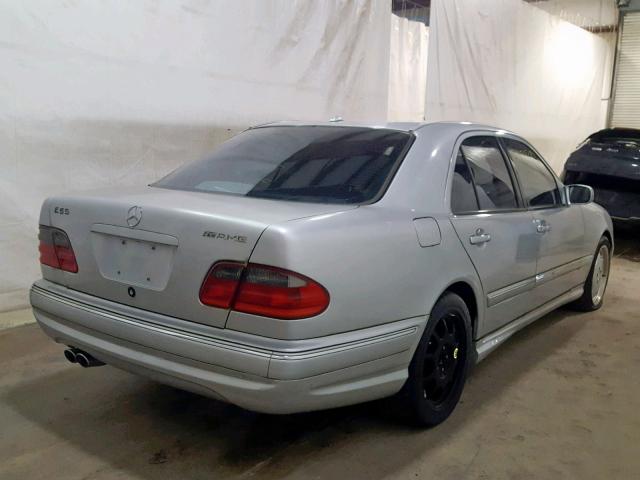 WDBJF74J91B271089 - 2001 MERCEDES-BENZ E 55 AMG SILVER photo 4