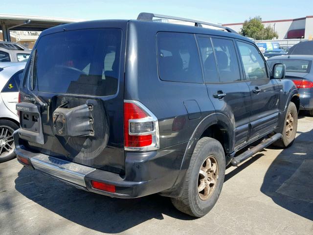 JA4MW51R31J041738 - 2001 MITSUBISHI MONTERO LI BLACK photo 4