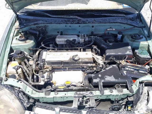 KMHCF35C44U319654 - 2004 HYUNDAI ACCENT L GREEN photo 7