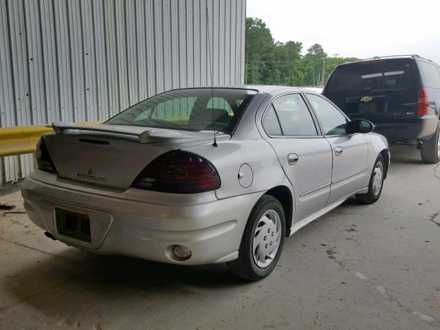 1G2NE52E15M225707 - 2005 PONTIAC GRAND AM S SILVER photo 4