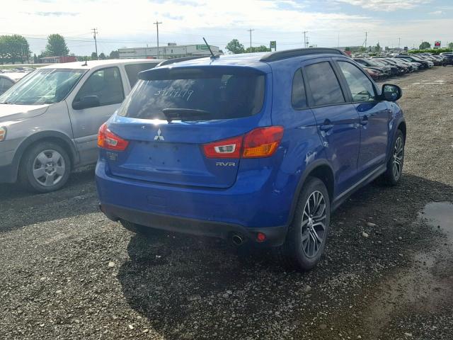 JA4AJ4AW0GZ611464 - 2016 MITSUBISHI RVR GT BLUE photo 4