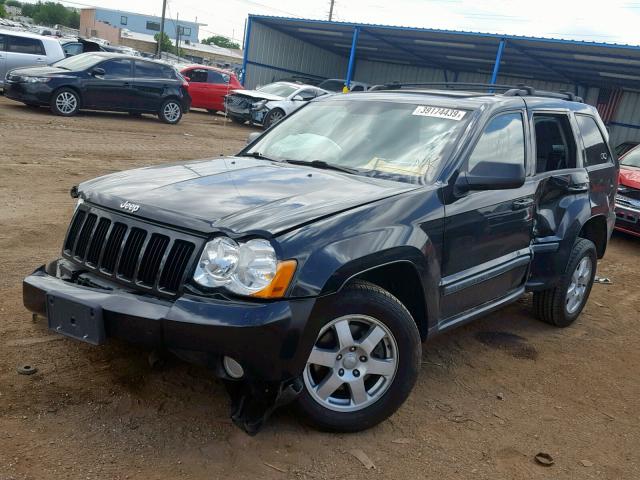 1J8GR48K98C214635 - 2008 JEEP GRAND CHER BLACK photo 2