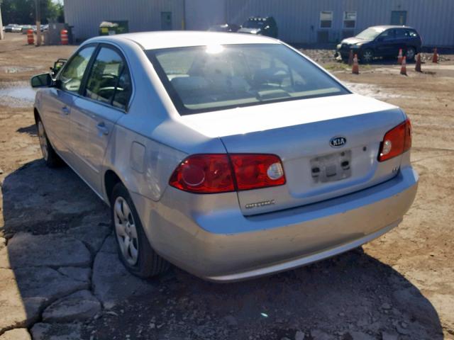 KNAGE123375157206 - 2007 KIA OPTIMA SILVER photo 3