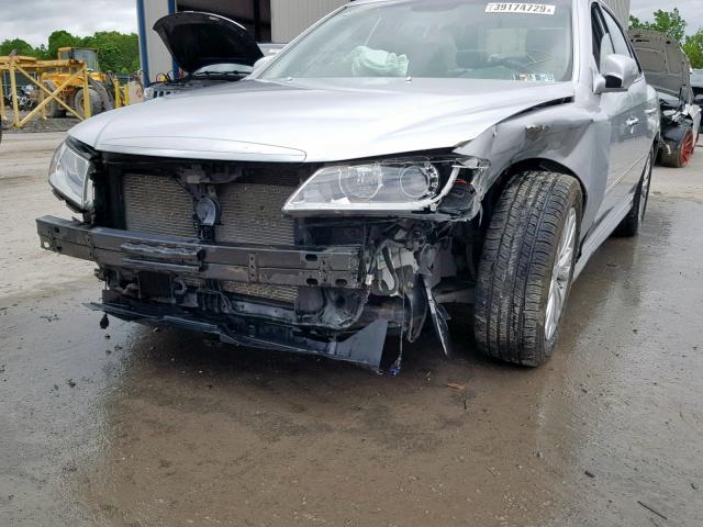 KMHFC4DF5BA537401 - 2011 HYUNDAI AZERA GLS SILVER photo 9