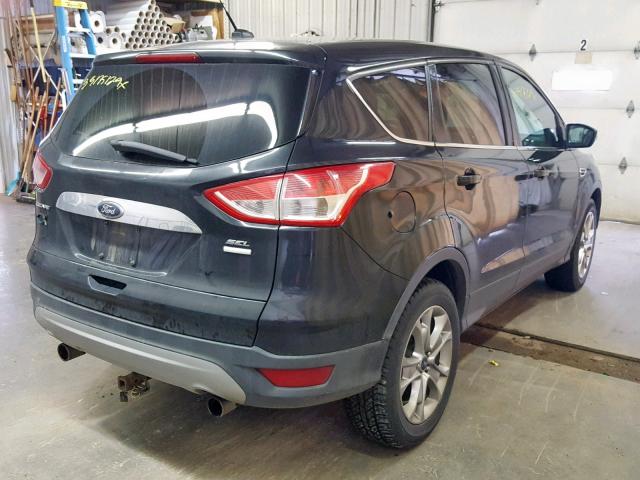 1FMCU9H95DUA95612 - 2013 FORD ESCAPE SEL BLACK photo 4