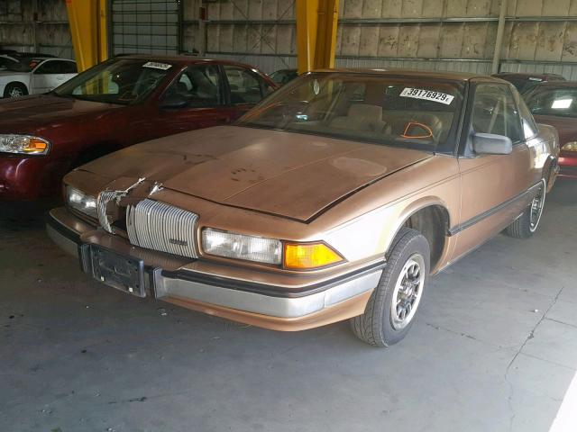 2G4WD14W5J1496739 - 1988 BUICK REGAL LIMI GOLD photo 2