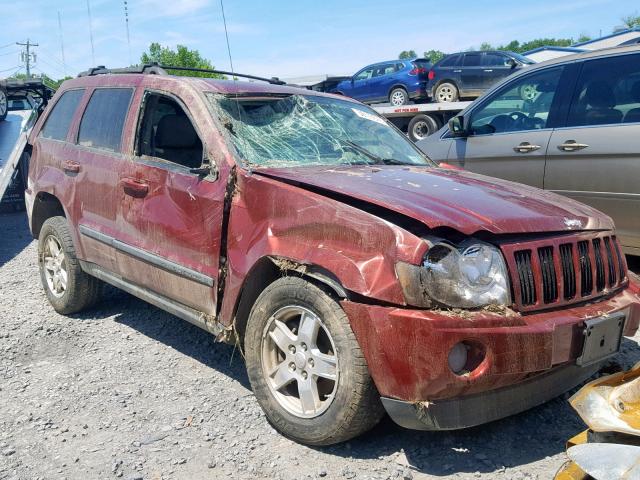 1J8GR48K47C524447 - 2007 JEEP GRAND CHER BURGUNDY photo 1