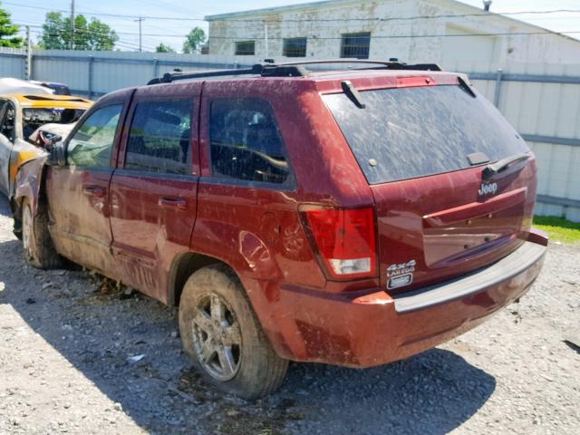 1J8GR48K47C524447 - 2007 JEEP GRAND CHER BURGUNDY photo 3