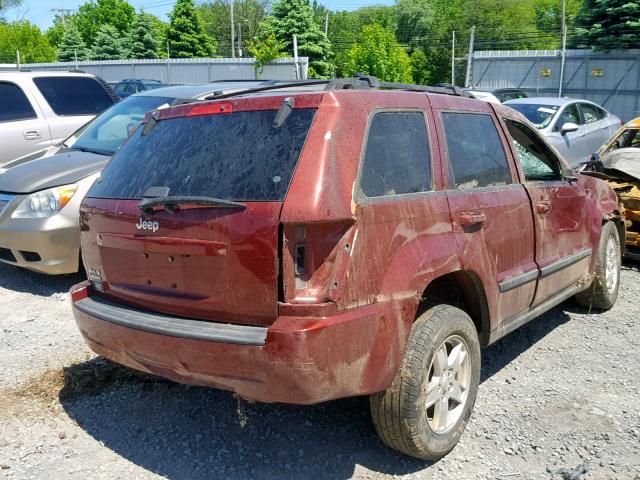 1J8GR48K47C524447 - 2007 JEEP GRAND CHER BURGUNDY photo 4