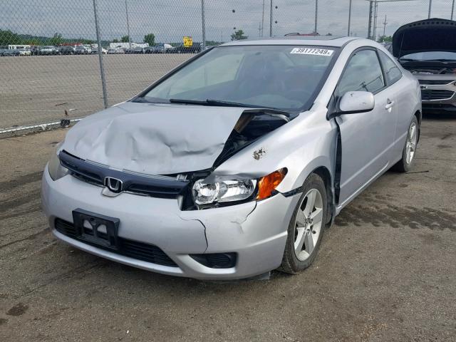 2HGFG12958H563674 - 2008 HONDA CIVIC EXL SILVER photo 2