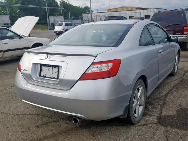 2HGFG12958H563674 - 2008 HONDA CIVIC EXL SILVER photo 4