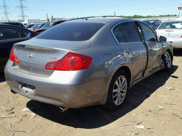 JNKCV61F39M357665 - 2009 INFINITI G37 GRAY photo 4