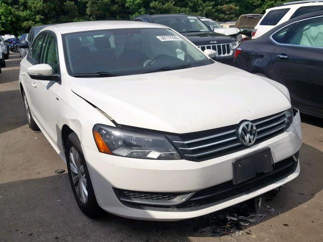 1VWAT7A30FC002302 - 2015 VOLKSWAGEN PASSAT S WHITE photo 1