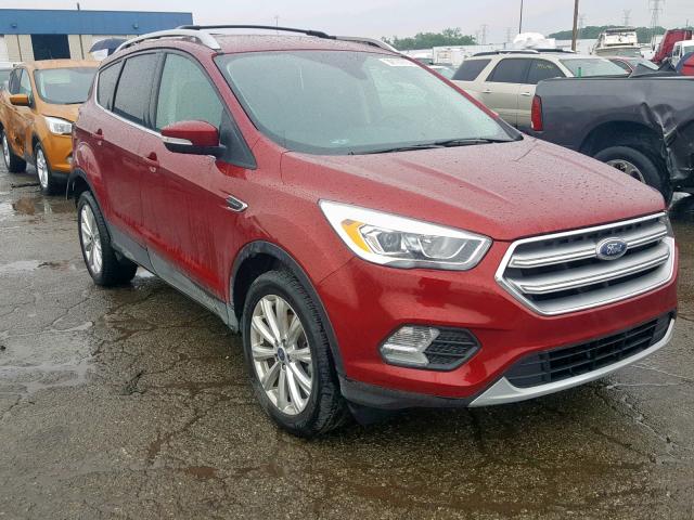 1FMCU0JD4HUC38002 - 2017 FORD ESCAPE TIT RED photo 1