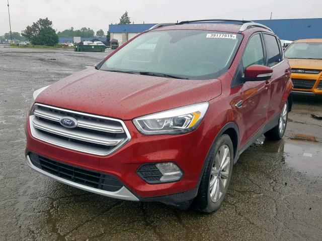 1FMCU0JD4HUC38002 - 2017 FORD ESCAPE TIT RED photo 2