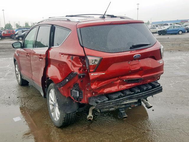 1FMCU0JD4HUC38002 - 2017 FORD ESCAPE TIT RED photo 3