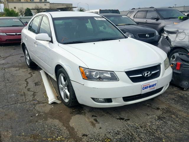 5NPEU46F37H253128 - 2007 HYUNDAI SONATA SE WHITE photo 1