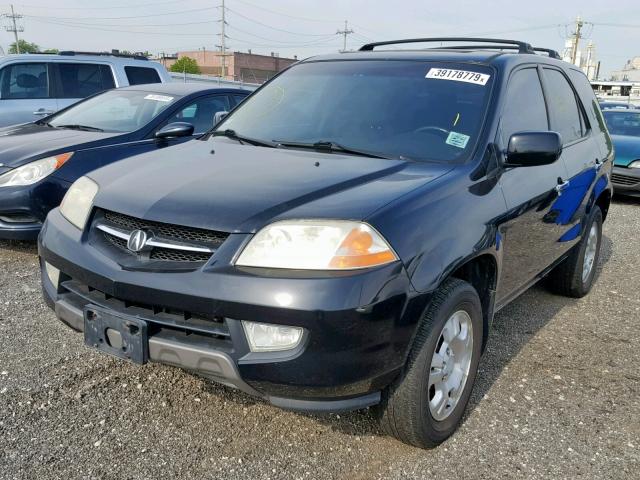 2HNYD18262H527617 - 2002 ACURA MDX BLACK photo 2