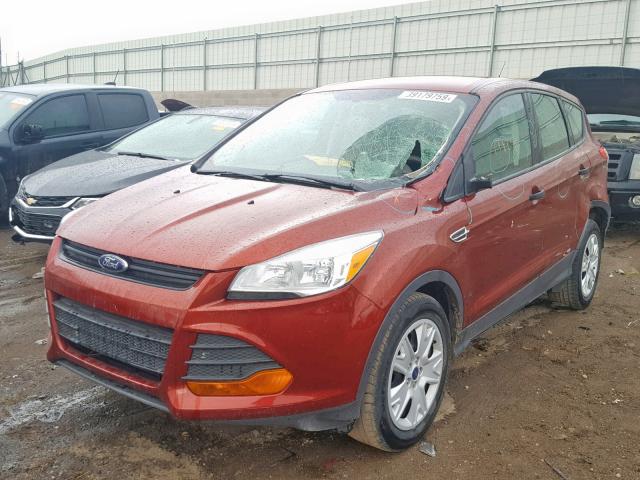 1FMCU0F70EUD01238 - 2014 FORD ESCAPE S RED photo 2