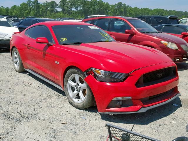 1FA6P8CF5F5303295 - 2015 FORD MUSTANG GT RED photo 1