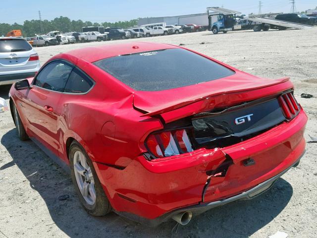 1FA6P8CF5F5303295 - 2015 FORD MUSTANG GT RED photo 3