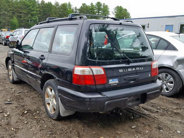 JF1SF65692G705922 - 2002 SUBARU FORESTER S BLACK photo 3