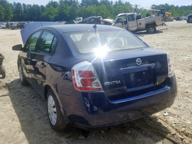 3N1AB61E38L735147 - 2008 NISSAN SENTRA 2.0 BLUE photo 3